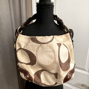 Coach signature canvas bag. Wallet included